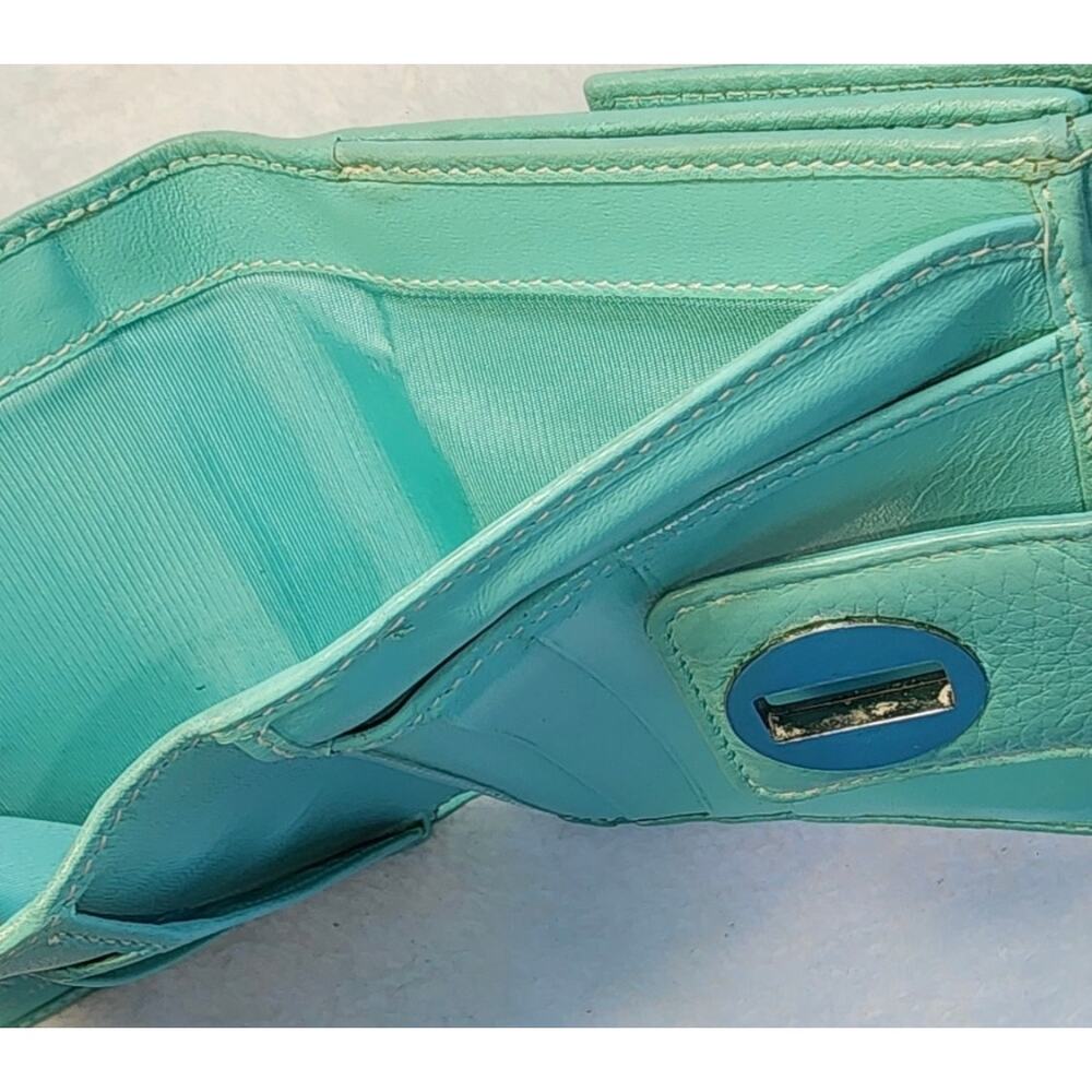Tiffany & Company Vintage Blue Turn Lock Wallet - Picture 12 of 16